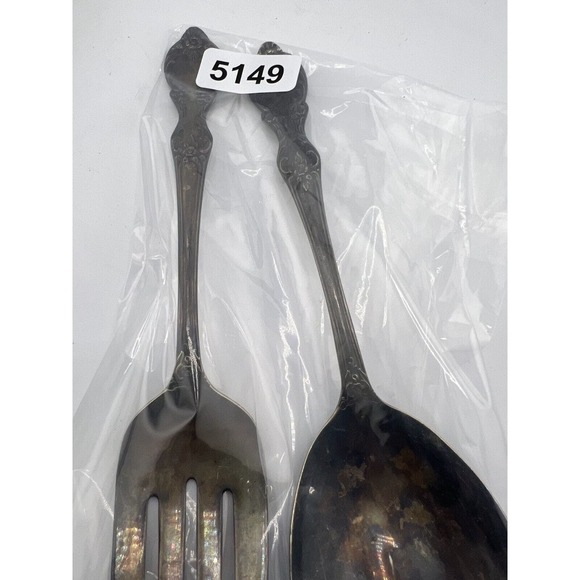 Vintage WM Rogers MFG Co. Extra Plate Silverplated Fork & Spoon - Lot of 2 - Picture 8 of 8